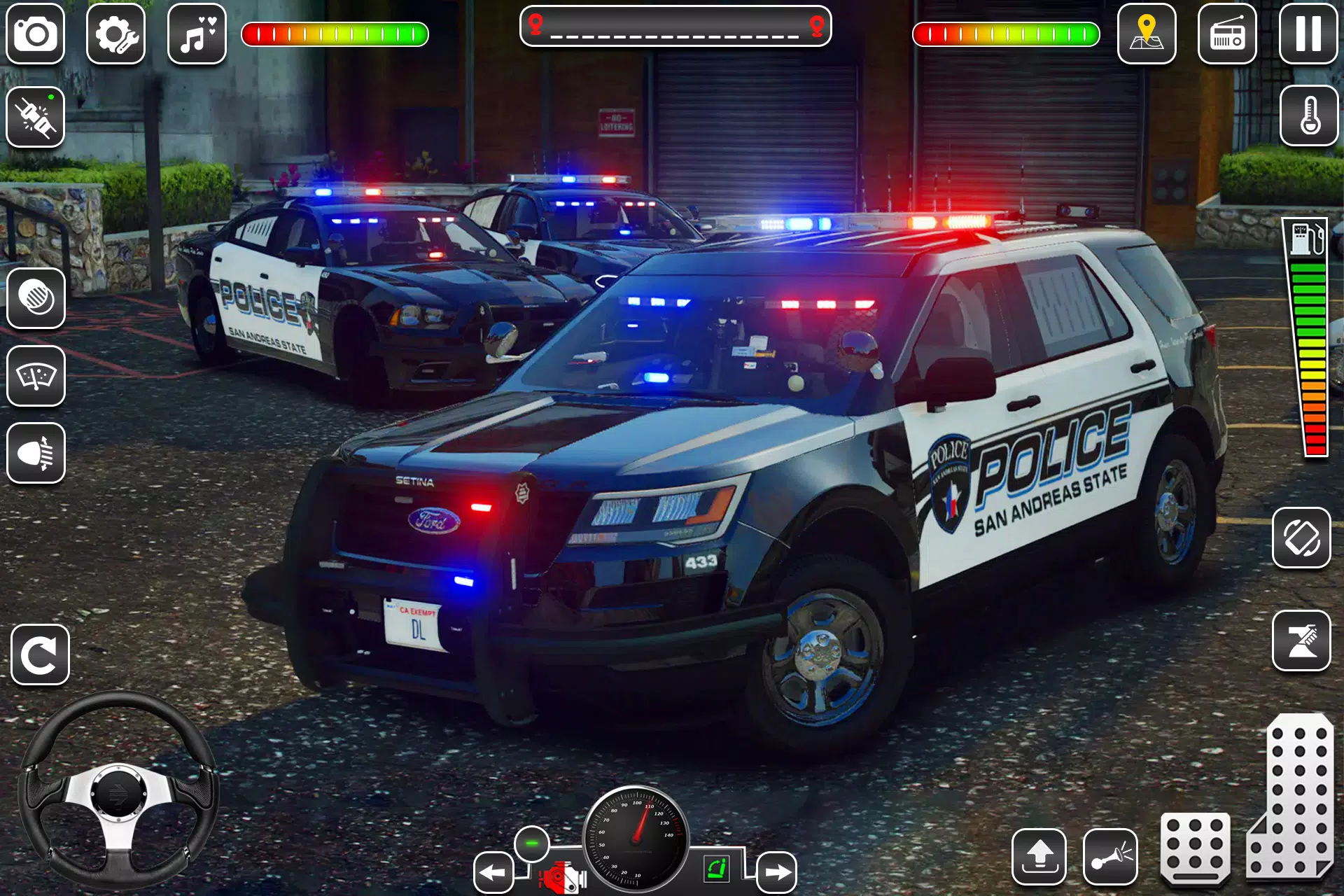 US Police Car Chase Game 3D Captura de tela 1