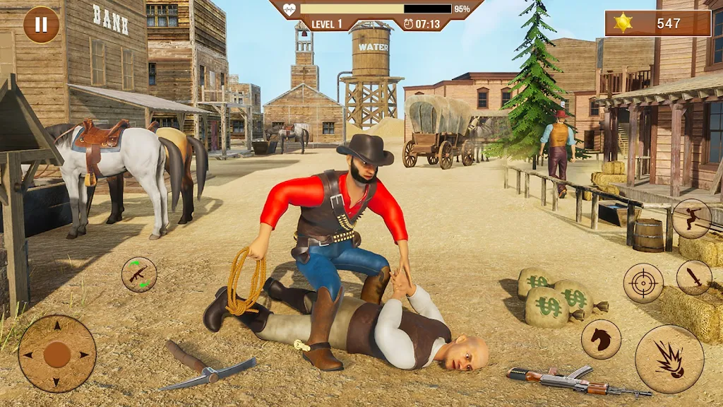 West Cowboy Shooting Games 3D স্ক্রিনশট 2