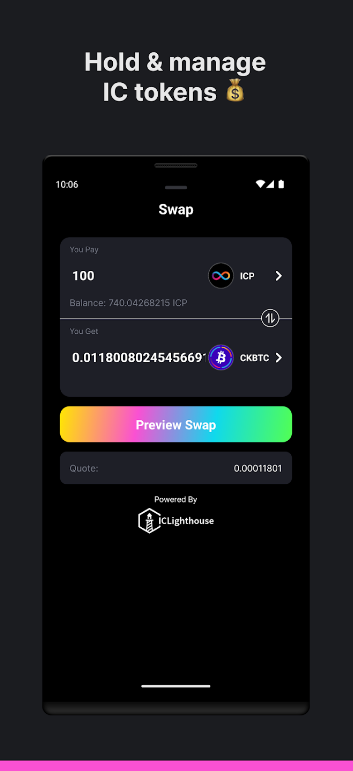 Plug Crypto Wallet Screenshot 1