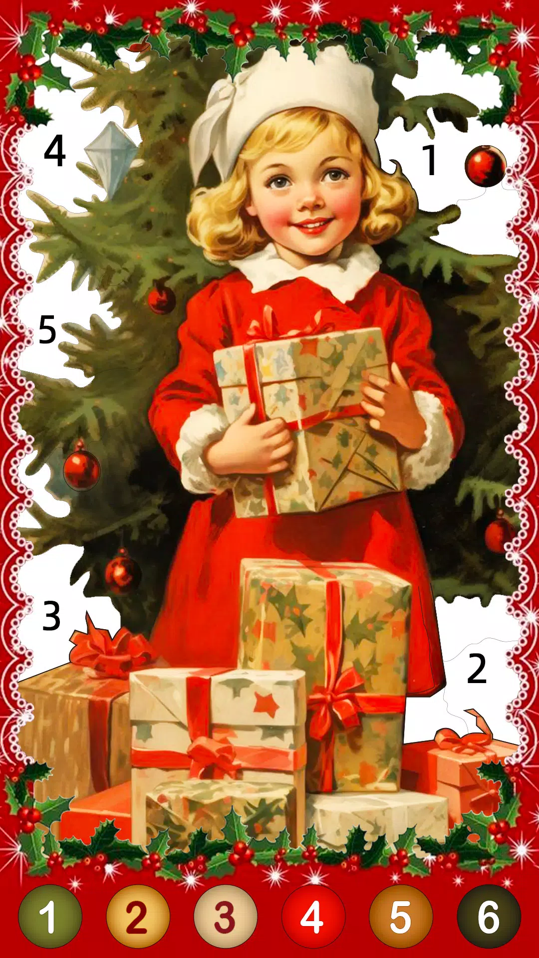 Christmas Game Color by number Screenshot 1