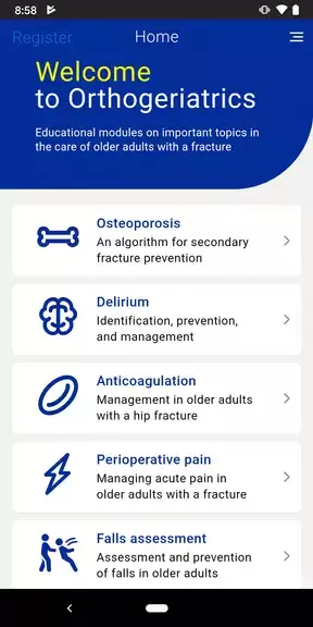 AOTrauma Orthogeriatrics Zrzut ekranu 2