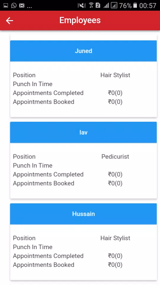 Be U Salons Partner App Captura de pantalla 1