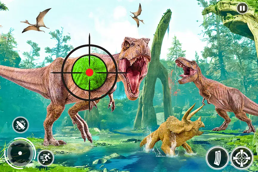 Super Dino Hunting Zoo Games Скриншот 3