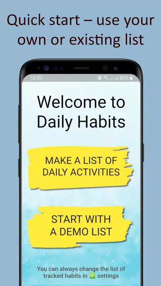 Daily activities tracker Ảnh chụp màn hình 2