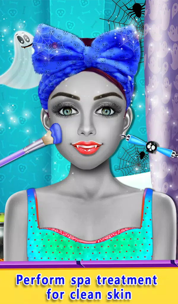 Halloween Makeover Salon Games Captura de pantalla 1