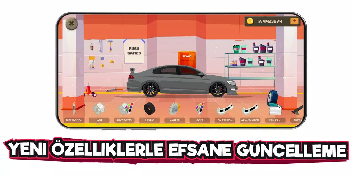 Schermata 2d Car Series Tuning Game 1