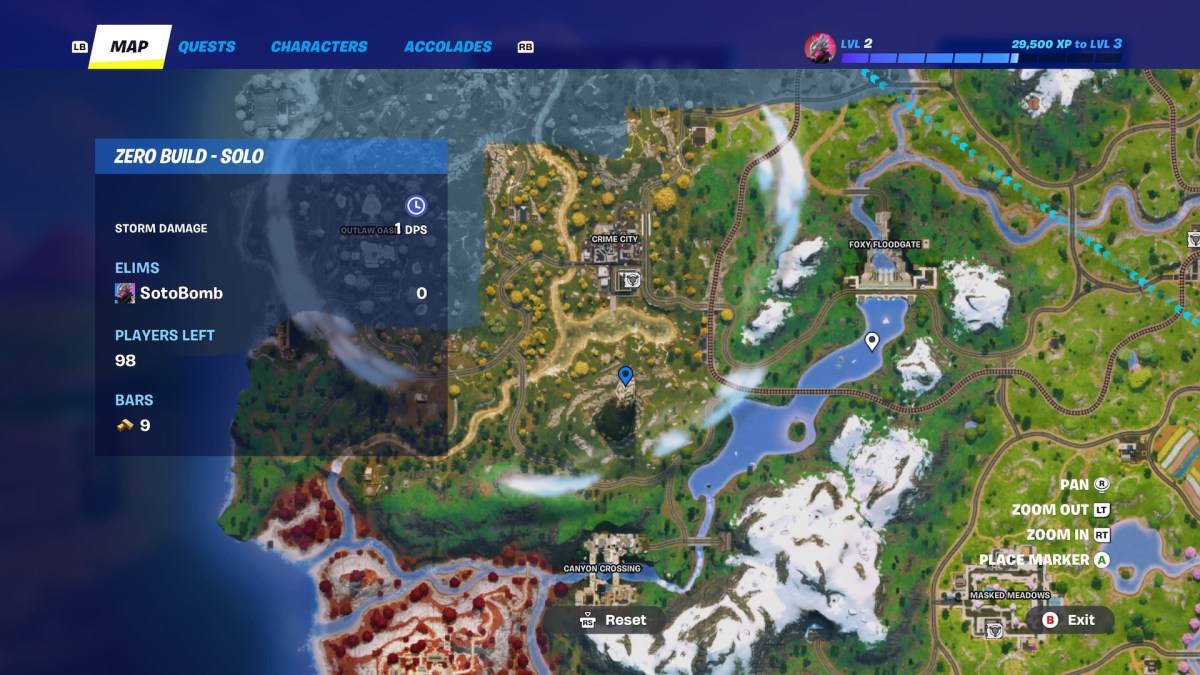 Secret Wolf Pack ที่ตั้งใน Fortnite บทที่ 6, ซีซั่น 2