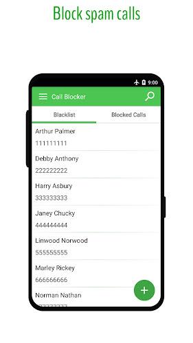 Phone Call Blocker - Blacklist Ảnh chụp màn hình 1