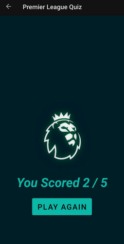 Schermata Premier League Quiz 2