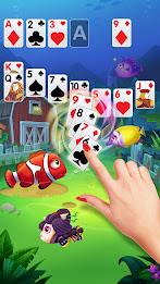 Solitaire Fish Klondike Card Schermafbeelding 3