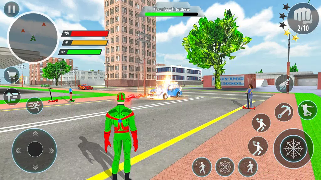 Police Robot Rope Hero Game 3d Ekran Görüntüsü 2