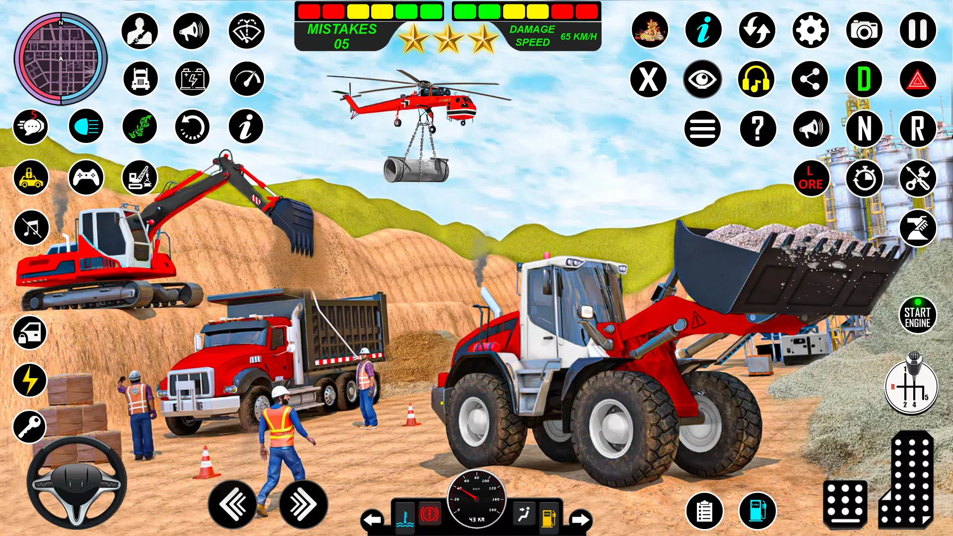 Snow Excavator Simulator Game ဖန်သားပြင်ဓာတ်ပုံ 3