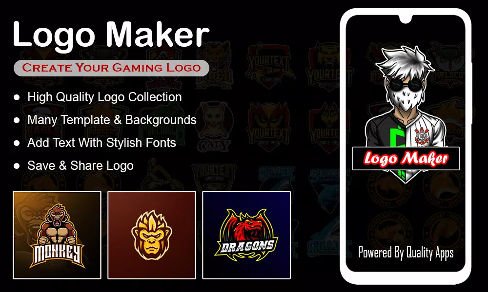 FF Logo Maker - Gaming Esport 스크린샷 1