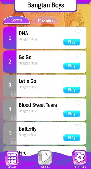 BTS Chibi Piano Tiles Ảnh chụp màn hình 2