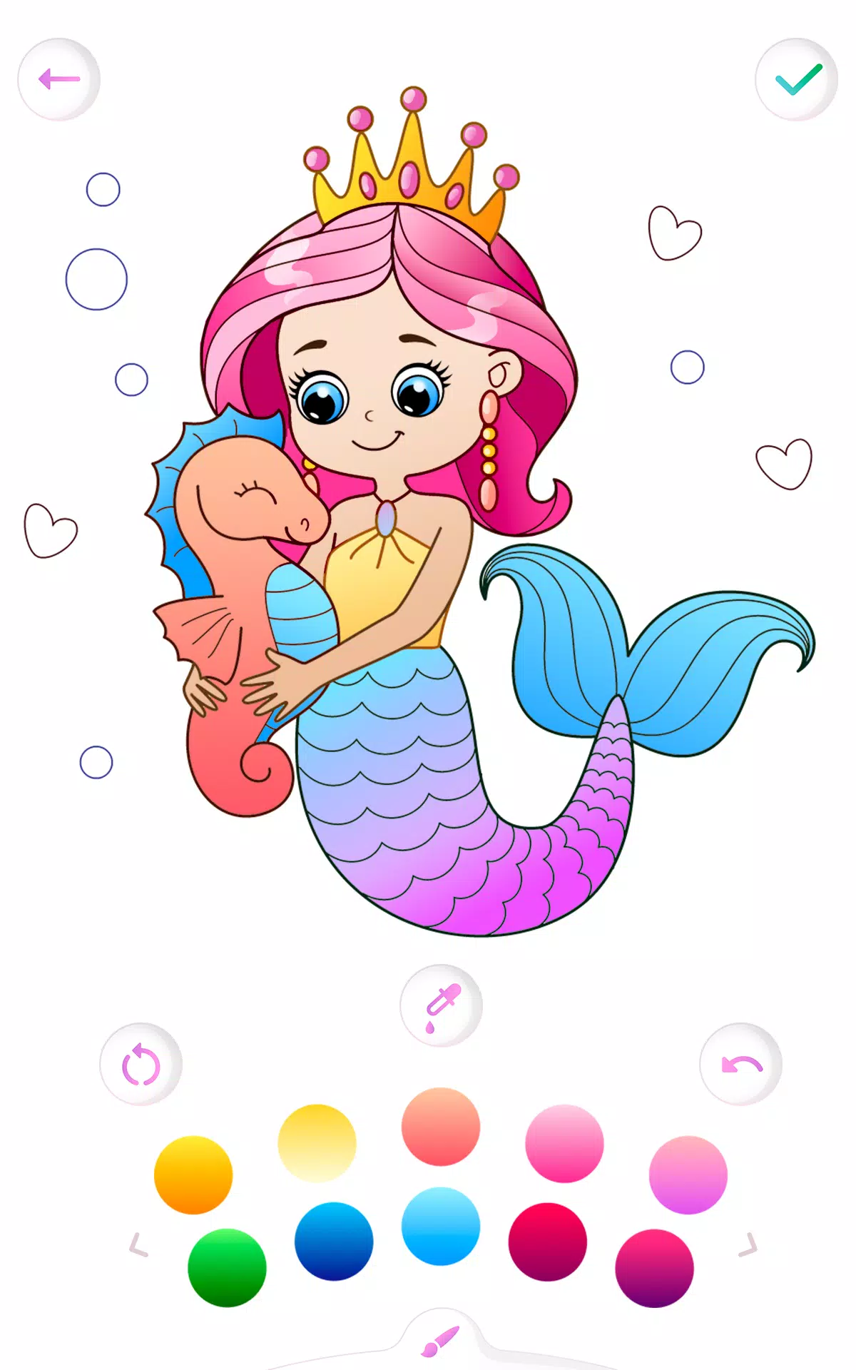 Mermaid coloring book gradient應用截圖第2張