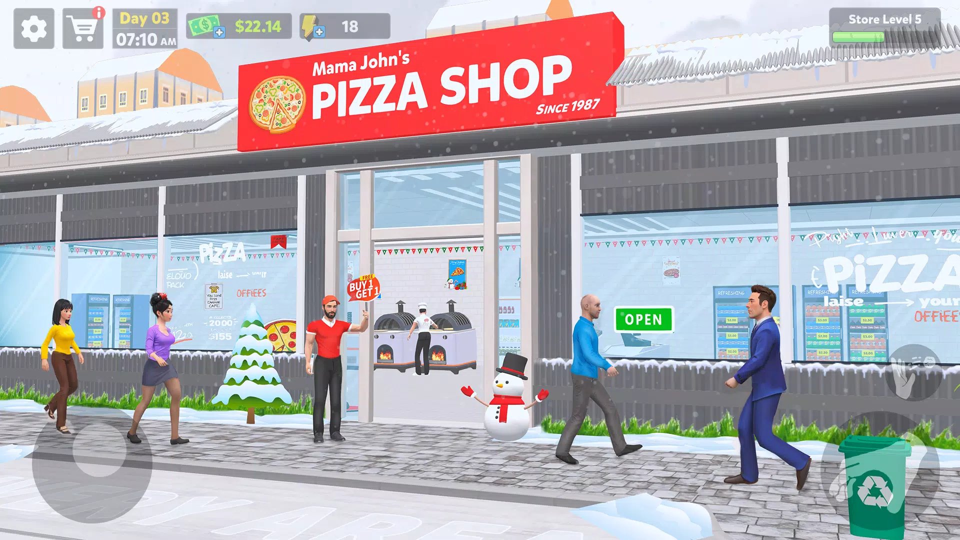 Pizza Shop Simulator 3D Capture d'écran 1