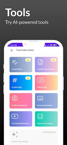 ytSocial - subs, views & tools Screenshot 4