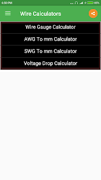 Wire Calculator Capture d'écran 1