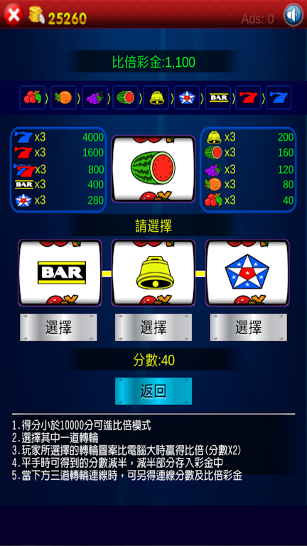 Fruit Slot Machine Casino Capture d'écran 3