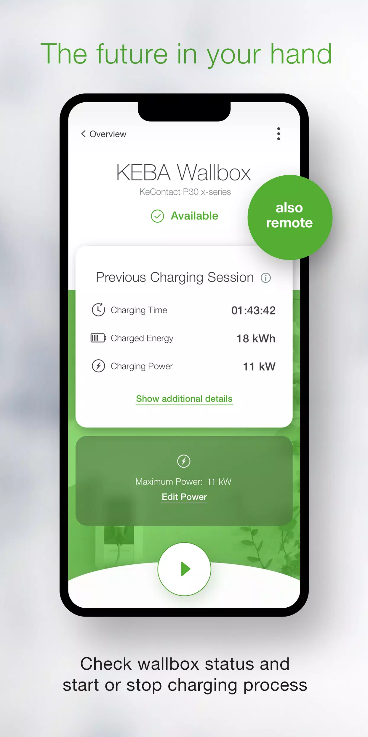 KEBA eMobility App Скриншот 1