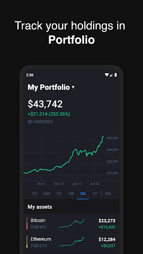 Hodler – Crypto Portfolio Zrzut ekranu 2