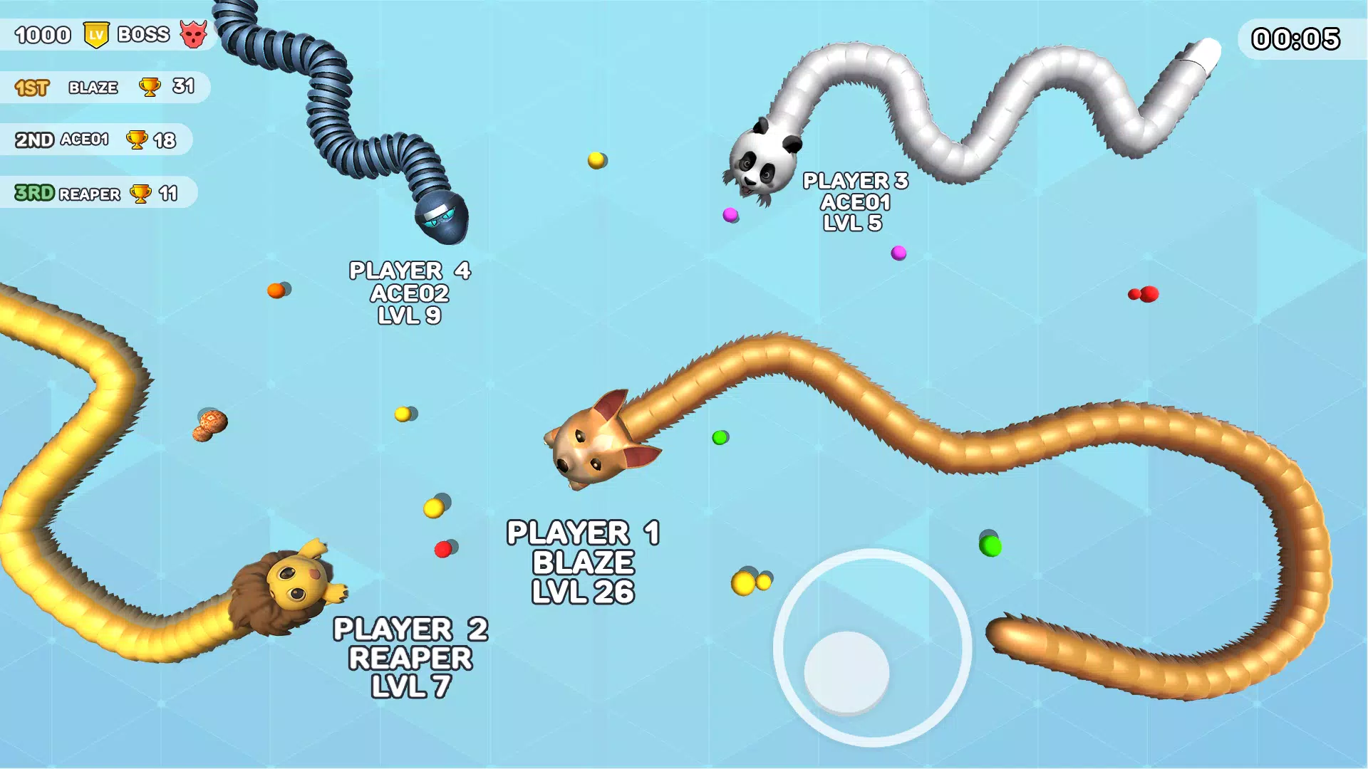 Worms Clash - Snake Games Zrzut ekranu 4