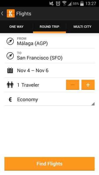 KAYAK: Flights, Hotels & Cars Screenshot 1