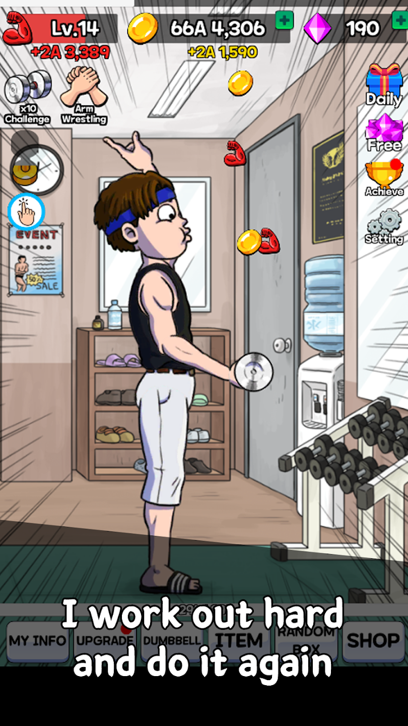 Arm Wrestling Clicker APK Screenshot 3