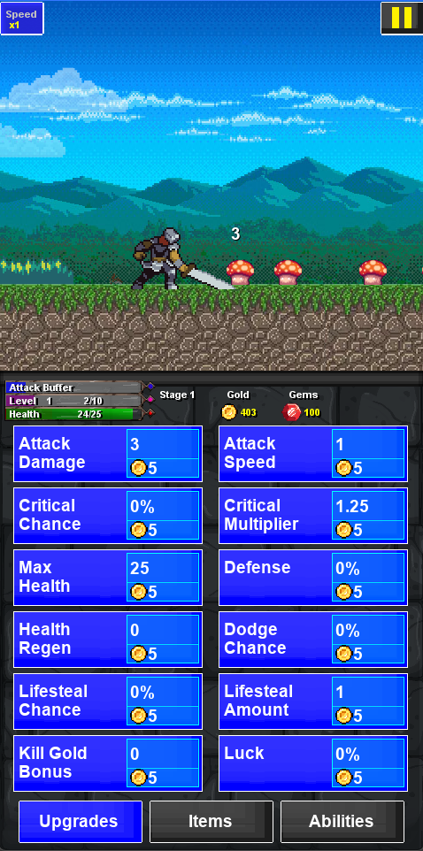 Knights Run Roguelite Defense Screenshot 1