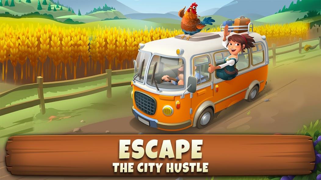 Sunrise Village: Farm Game Mod Schermafbeelding 1