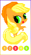 Pony Pixel Art Coloring Book應用截圖第4張
