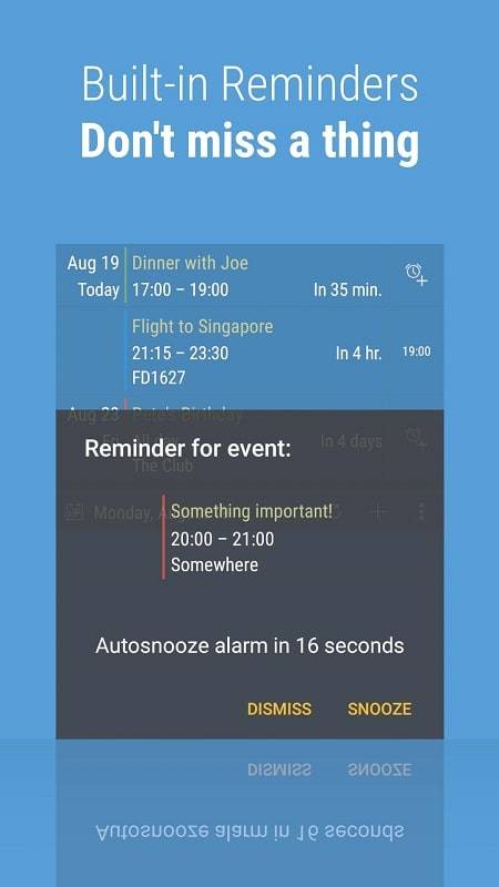 Calendar Widget: Month/Agenda Captura de pantalla 2