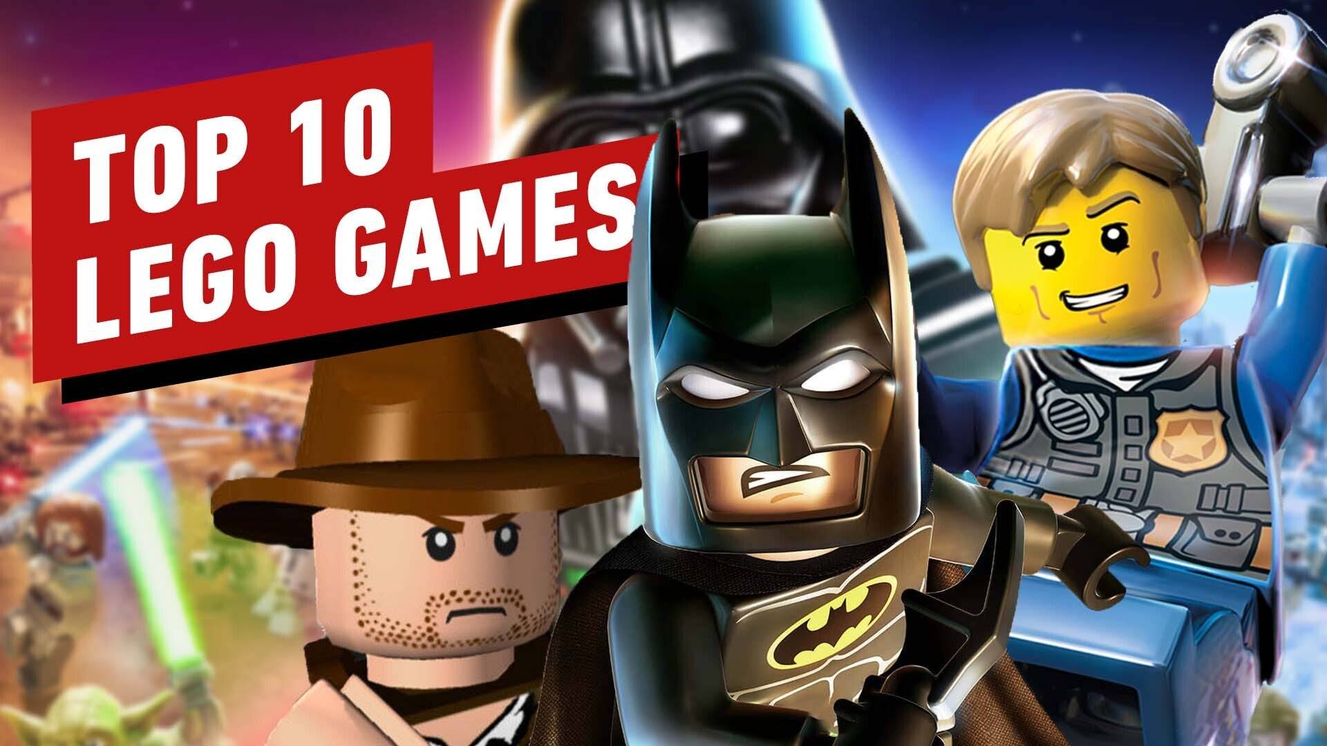 Image: Collage of LEGO game screenshots