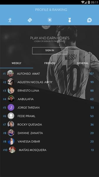 Messi App Oficial Schermafbeelding 4