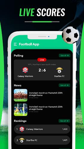 Live football: Live Soccer Captura de pantalla 3