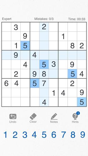 Sudoku-Classic Brain Puzzle Screenshot 1