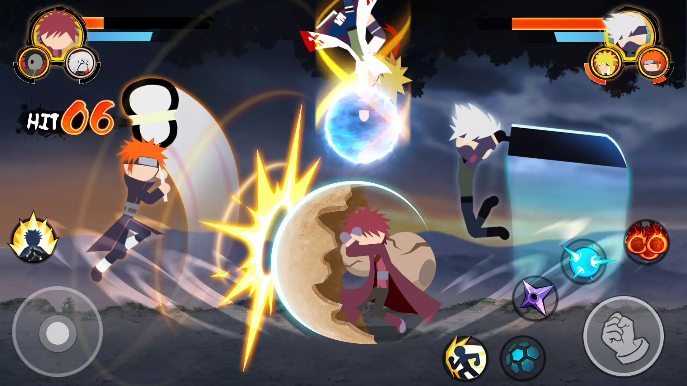 Stick Ninja - 3v3 Battle Screenshot 4