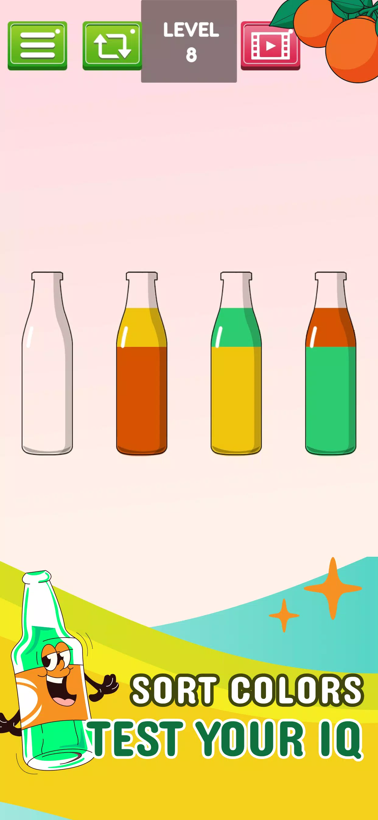 Soda Water Sort Puzzle: Color Screenshot 1