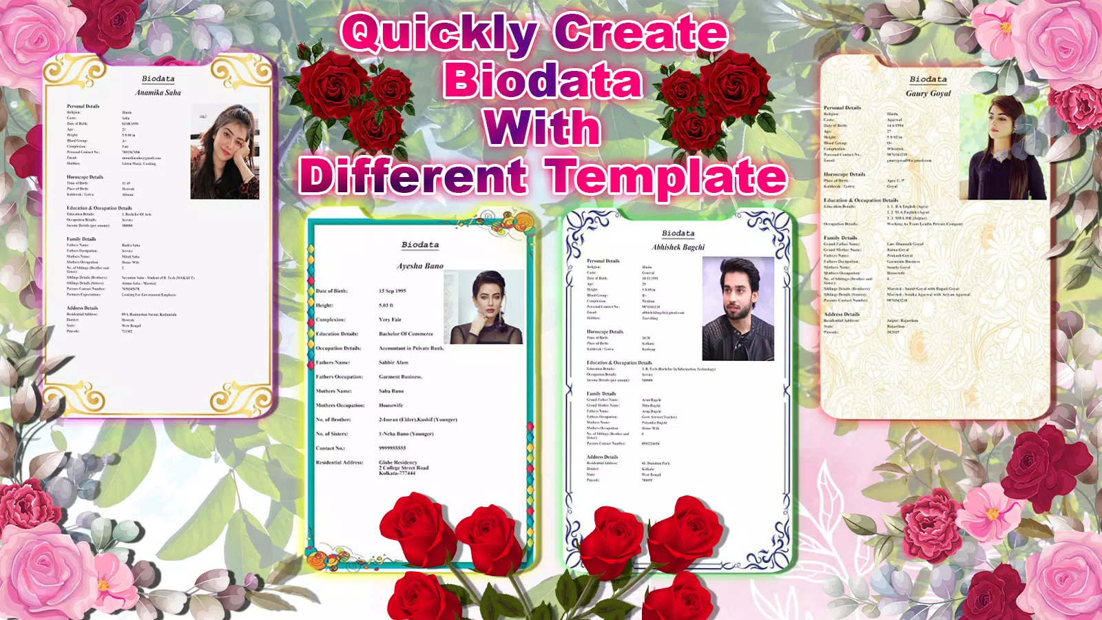 Marriage Biodata Maker Скриншот 2