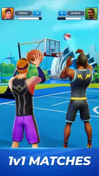 Basket Clash: 1v1 Sports Games Ảnh chụp màn hình 1