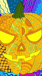 Halloween Color by Number Book Screenshot 2