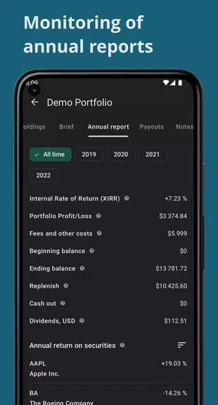 Schermata Investing portfolio tracker 4