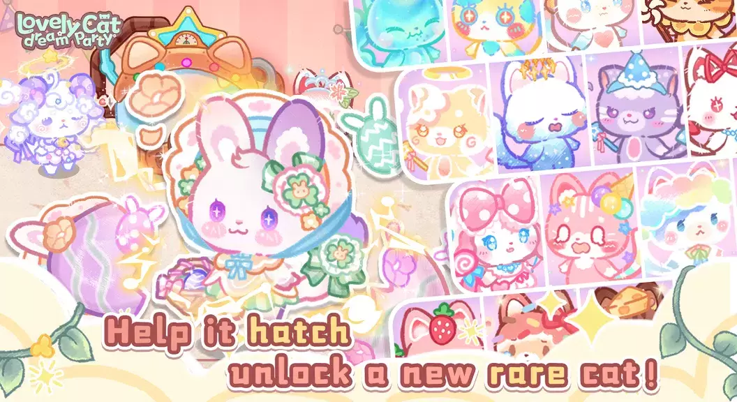 Lovely cat dream party Screenshot 2