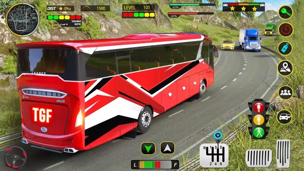 Coach Bus 3D Driving Games ဖန်သားပြင်ဓာတ်ပုံ 1