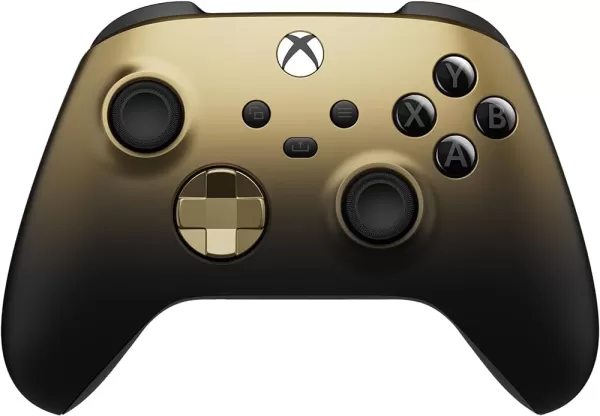 Controller Xbox in edizione speciale d'oro dell'ombra