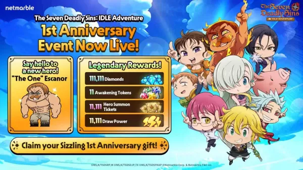 New Hero The One Escanor Joins The Seven Deadly Sins: Idle Adventure Roster