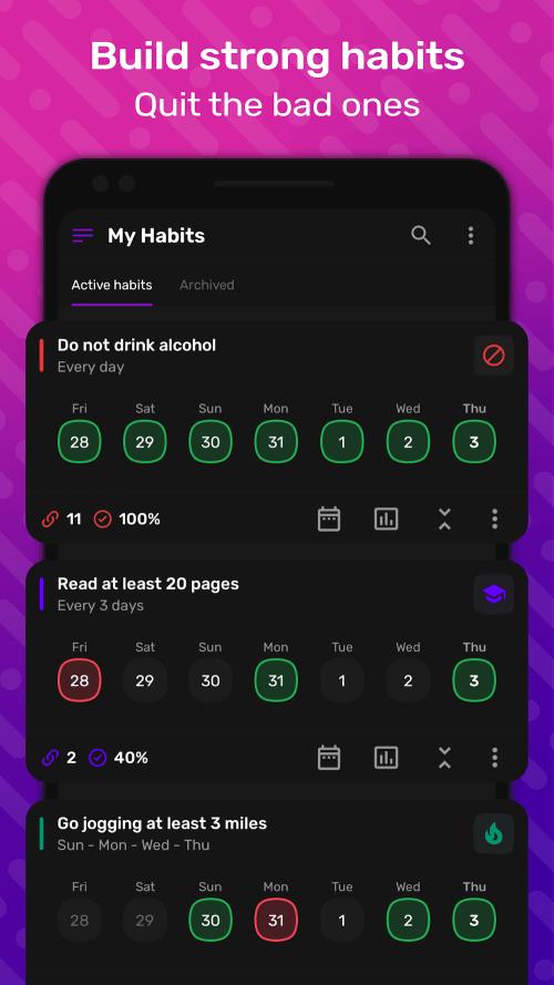 Schermata HabitNow Daily Routine Planner 2