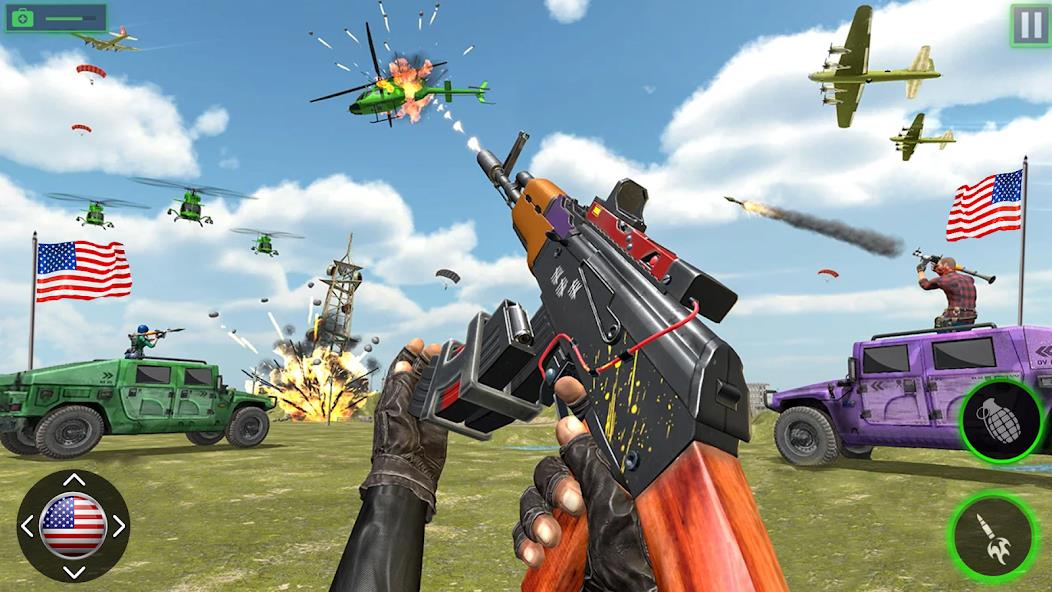 Gun Games Offline Fps Shooting Mod スクリーンショット 2