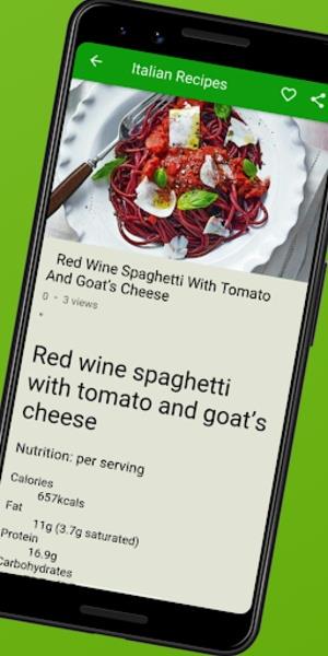 Italian Recipes Screenshot 2