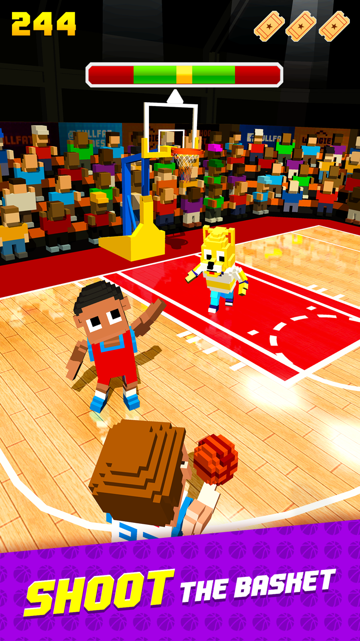 Blocky Basketball FreeStyle Capture d'écran 1